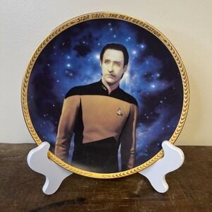 1993 Hamilton Collection "Lieutenant Commander Data" Ltd Edition Plate